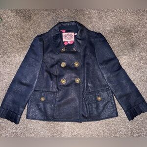 Juicy Couture Navy Pea Coat for Kids